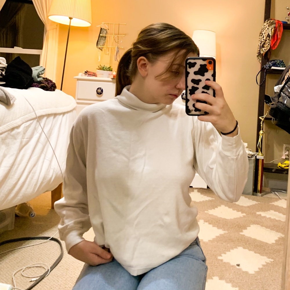 White Turtleneck